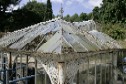 Conservatory undergoing restoration at Wentworth Castle Gardens in Barnsley.