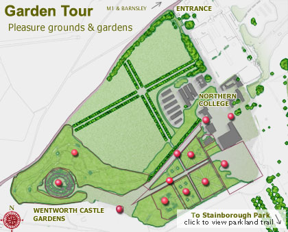 map of gardens
