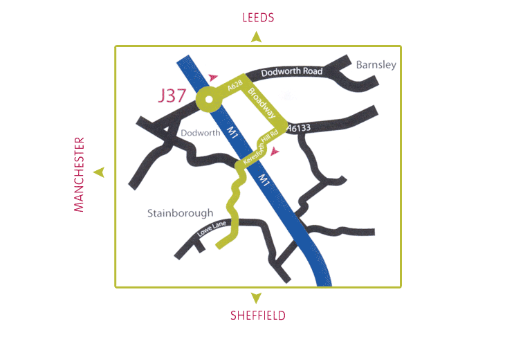 Image of directions to Wentoworth Castle - Barnsley