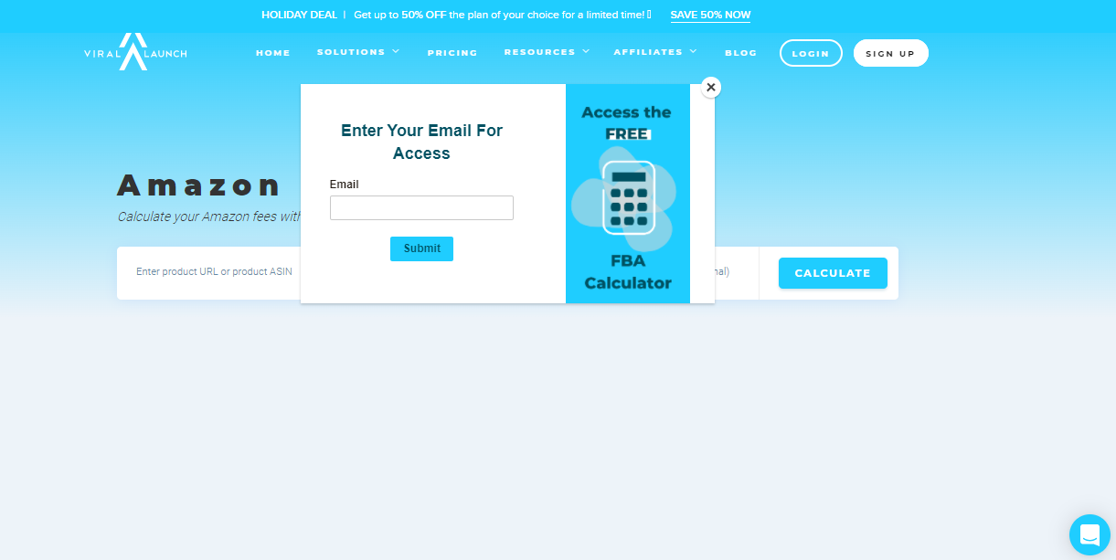 Viral Launch Amazon FBA Calculators