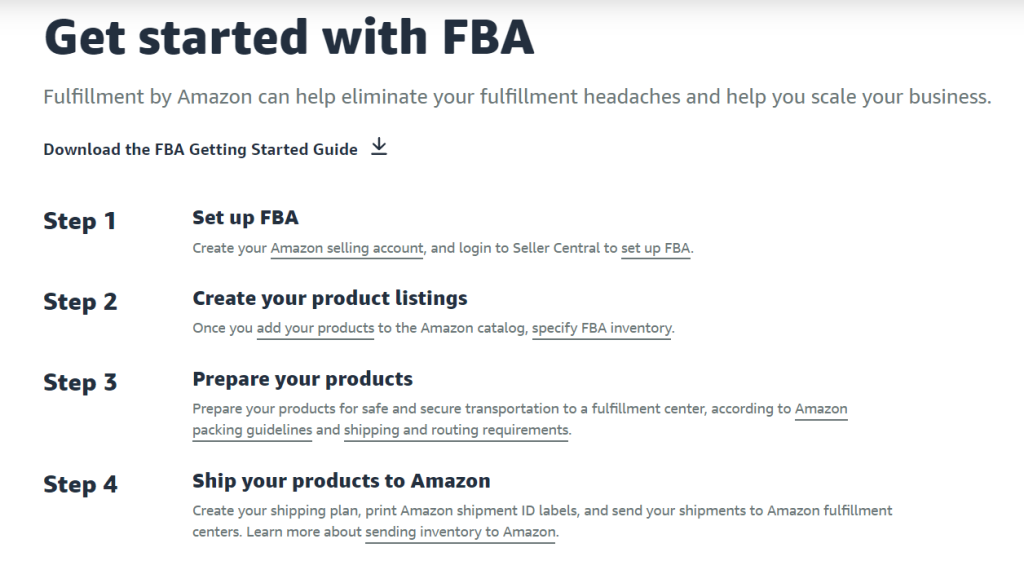 How Amazon FBA Work How Amazon FBA Work