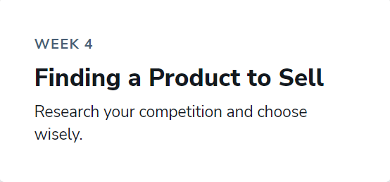 Choosing the Product That Sells Choosing the Product That Sells
