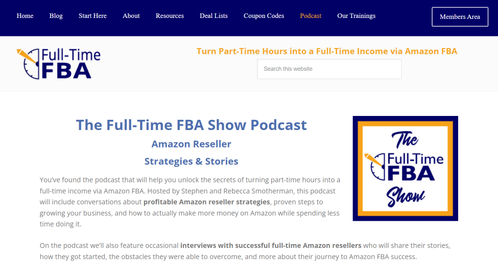 Full-Time FBA Show Podcast Overview