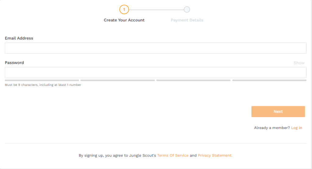 Create Account Create Account