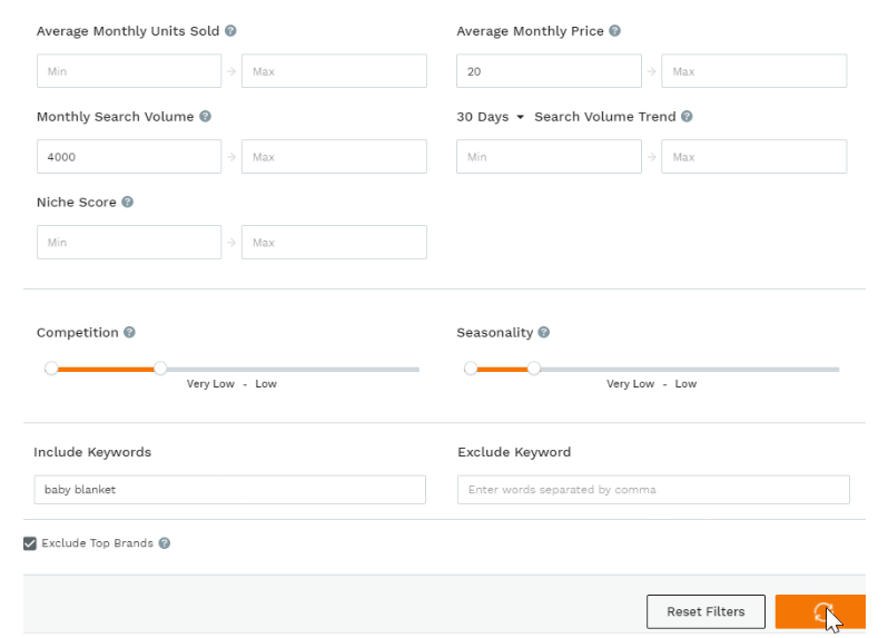 Jungle Scout Opportunity Finder