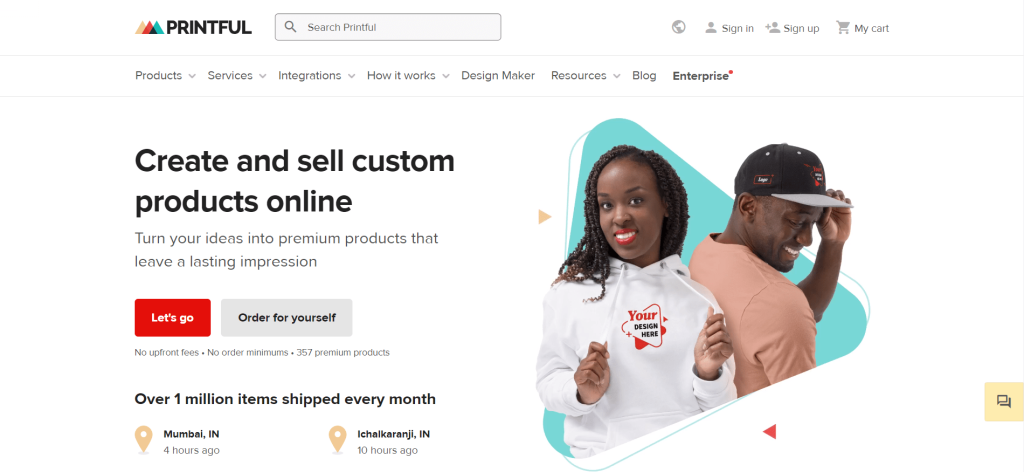 Printful Overview Printful Overview - Best T-shirt Dropshipping Companies