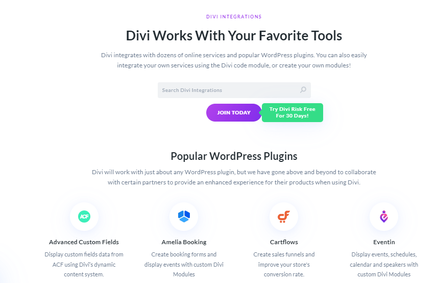 Divi Integrations Divi Integrations