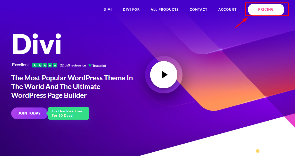 Divi HomePage