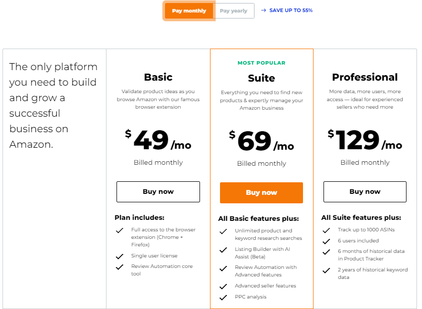 jungle Scout Pricing jungle Scout Pricing