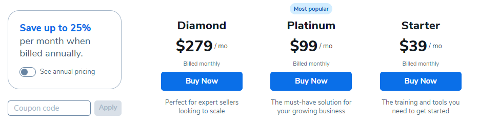 Helium 10 Pricing