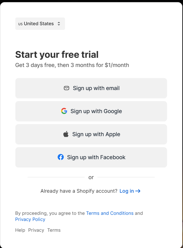 Shopify free trial Shopify free trial