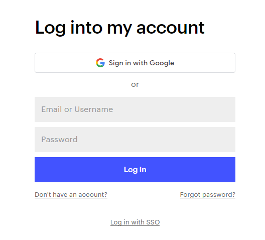 Webflow - Log InTo Your Account