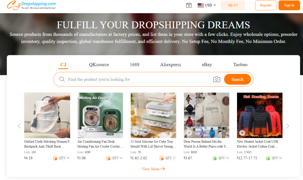 CJdropshipping Homepage CJdropshipping Homepage