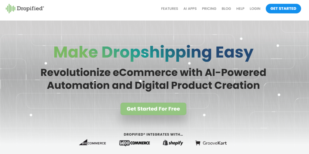Dropified Homepage Dropified Homepage