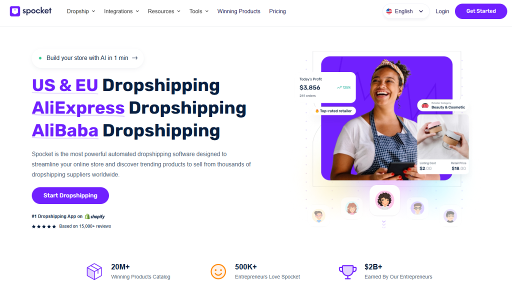 Spocket Website Spocket Website