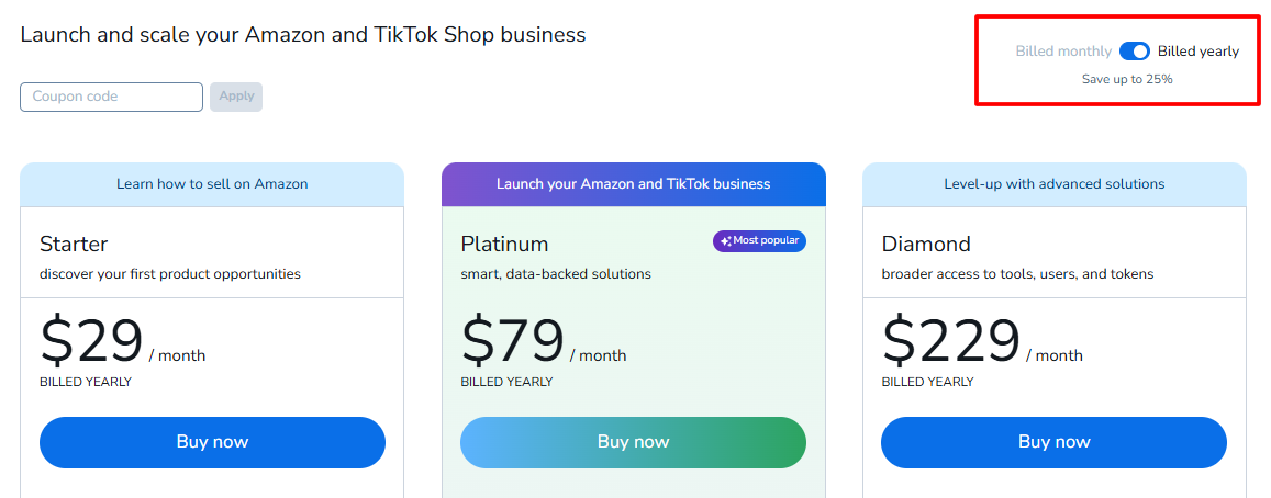 Helium 10 25% Off (Live)
