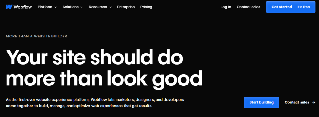 Webflow Homepage Webflow Homepage