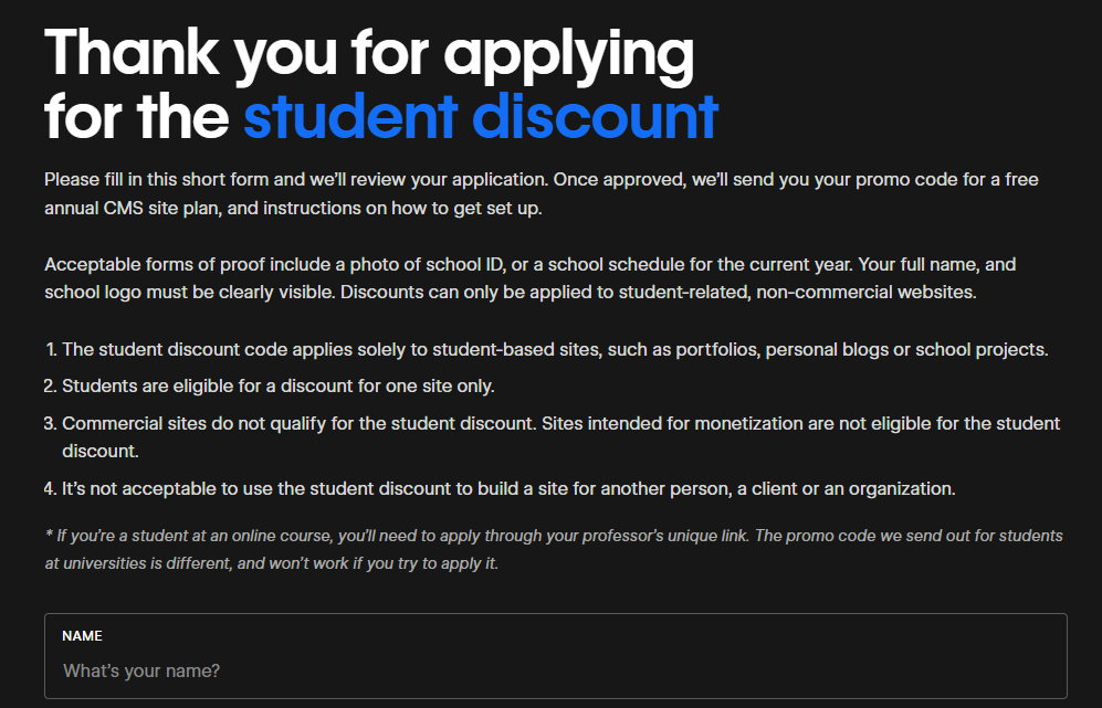 Webflow Student Page Webflow Student Page